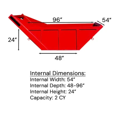 2 cu yd capacity